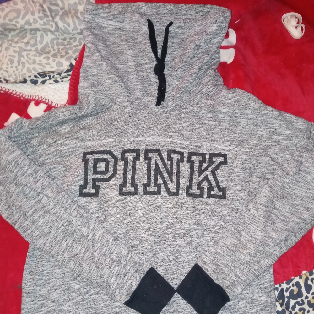 Pink Victoria Secret Cowl Neck hoodie